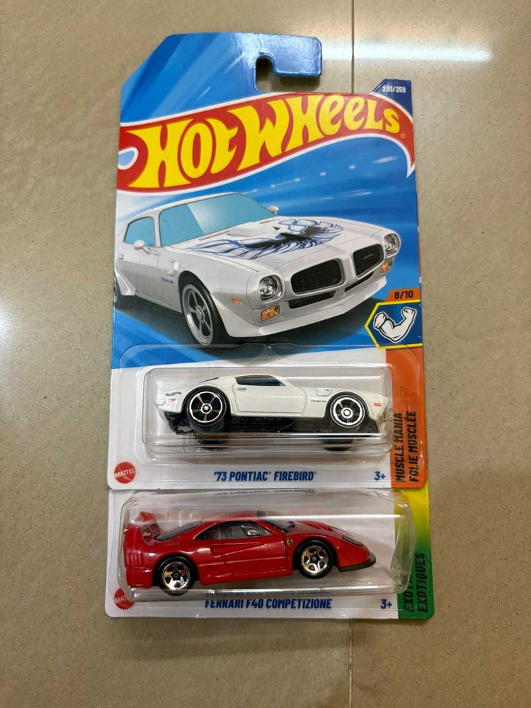 Hot Wheels &#39;73 Pontiac &amp; Ferrari F40