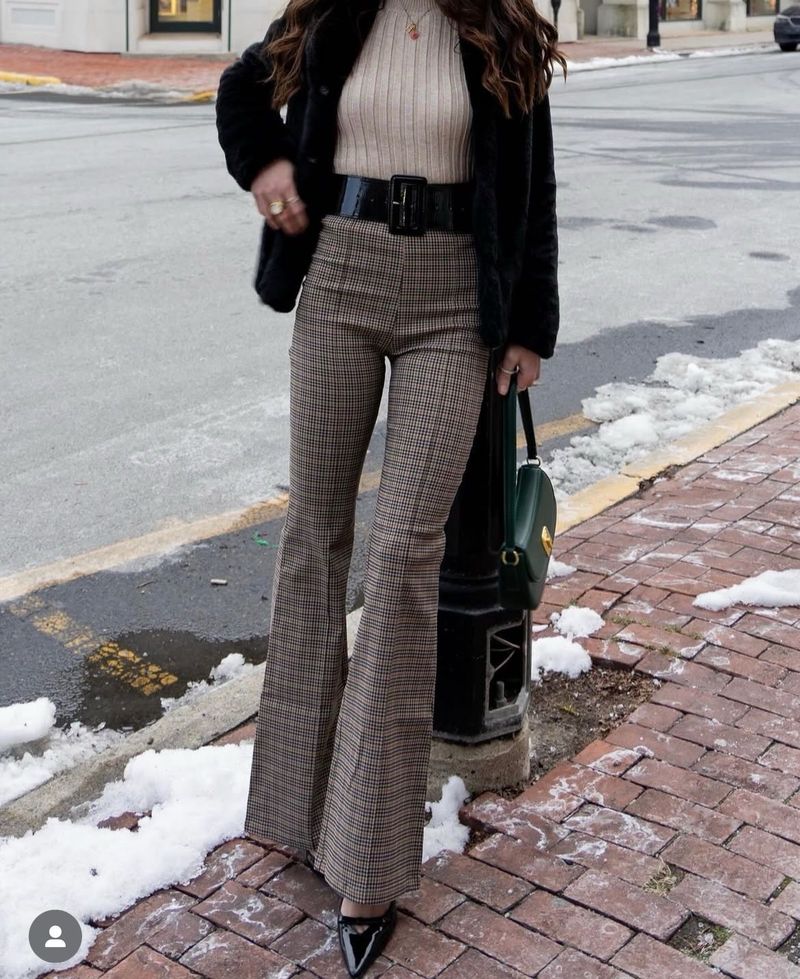 H&amp;M Bootcut High Waist Vintage Pintresty Pants