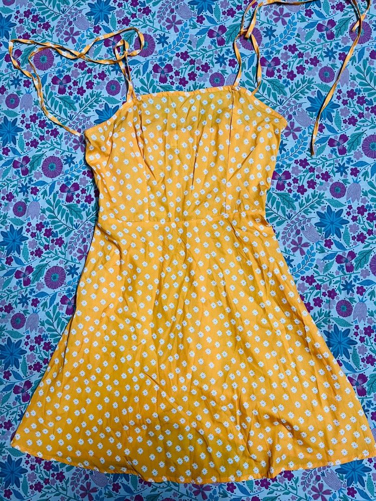 Yellow Polka Dot Sundress