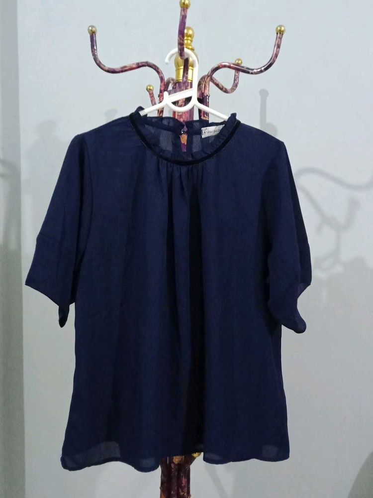Navy Blue Top