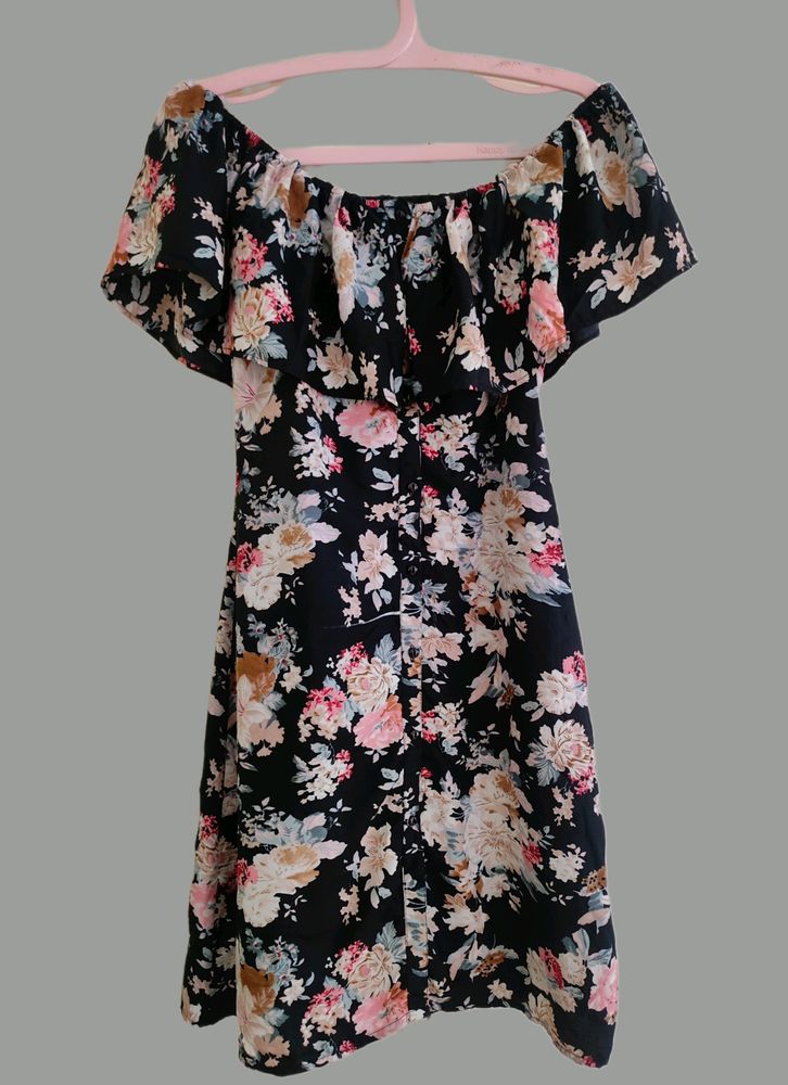 Black Floral Dress