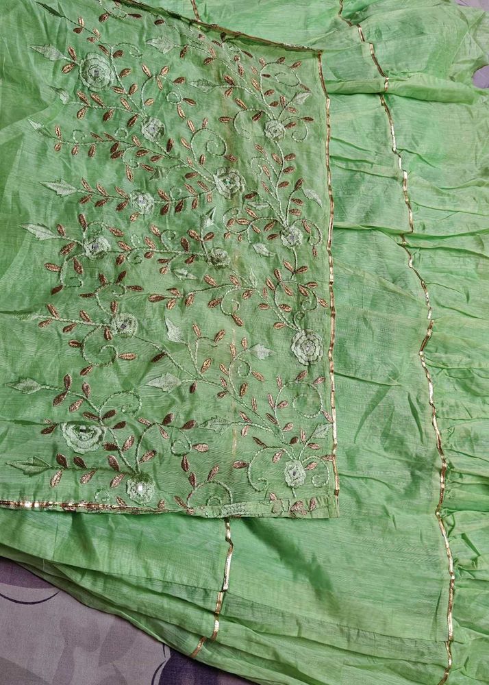 Pistachio Green Attach Shirt Kurti Dress 💚