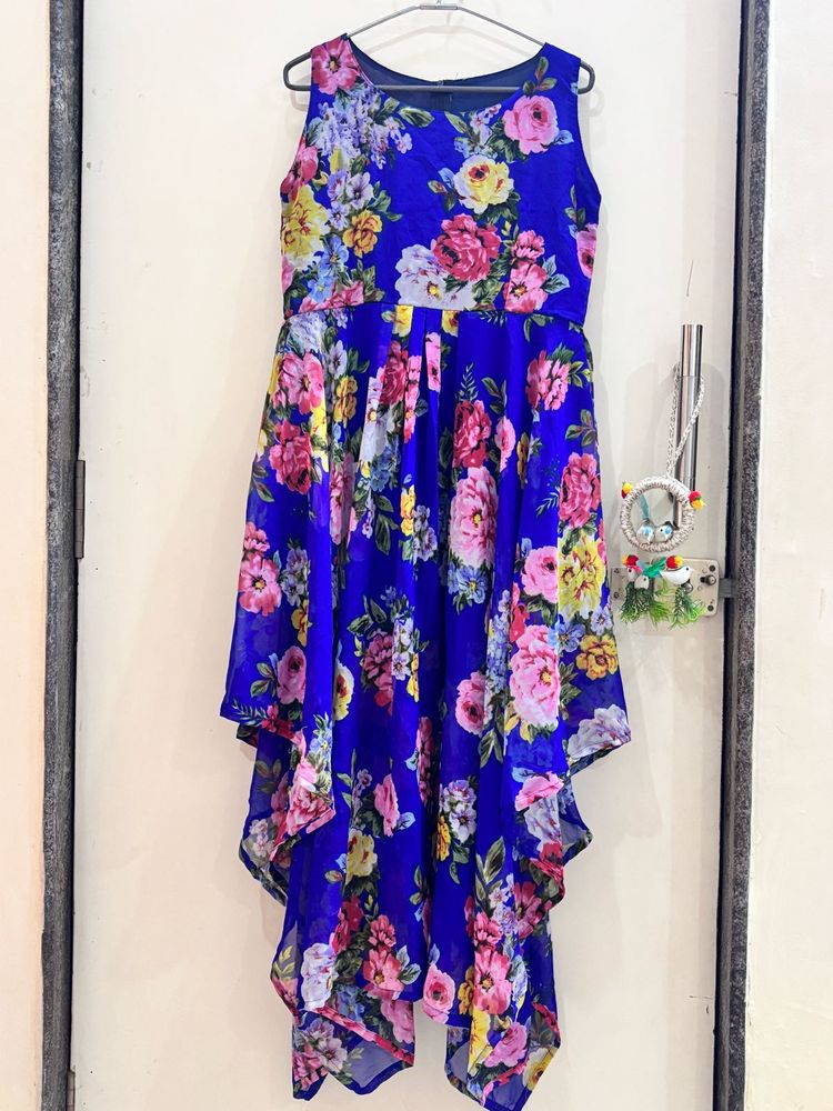 Floral Blue Dress