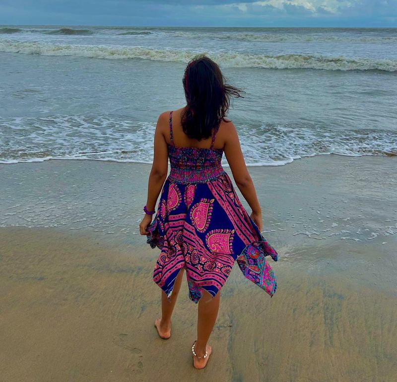 Boho Goa Print Dress