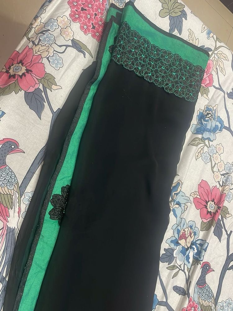 Elegant Black Saree