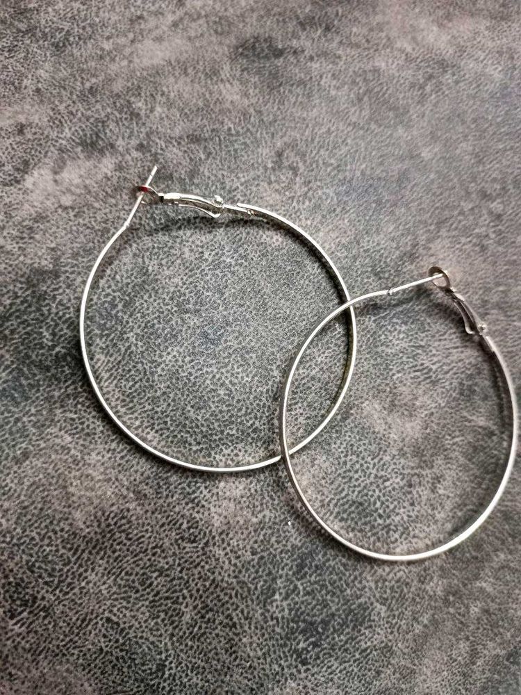Silver Hoop Earrings