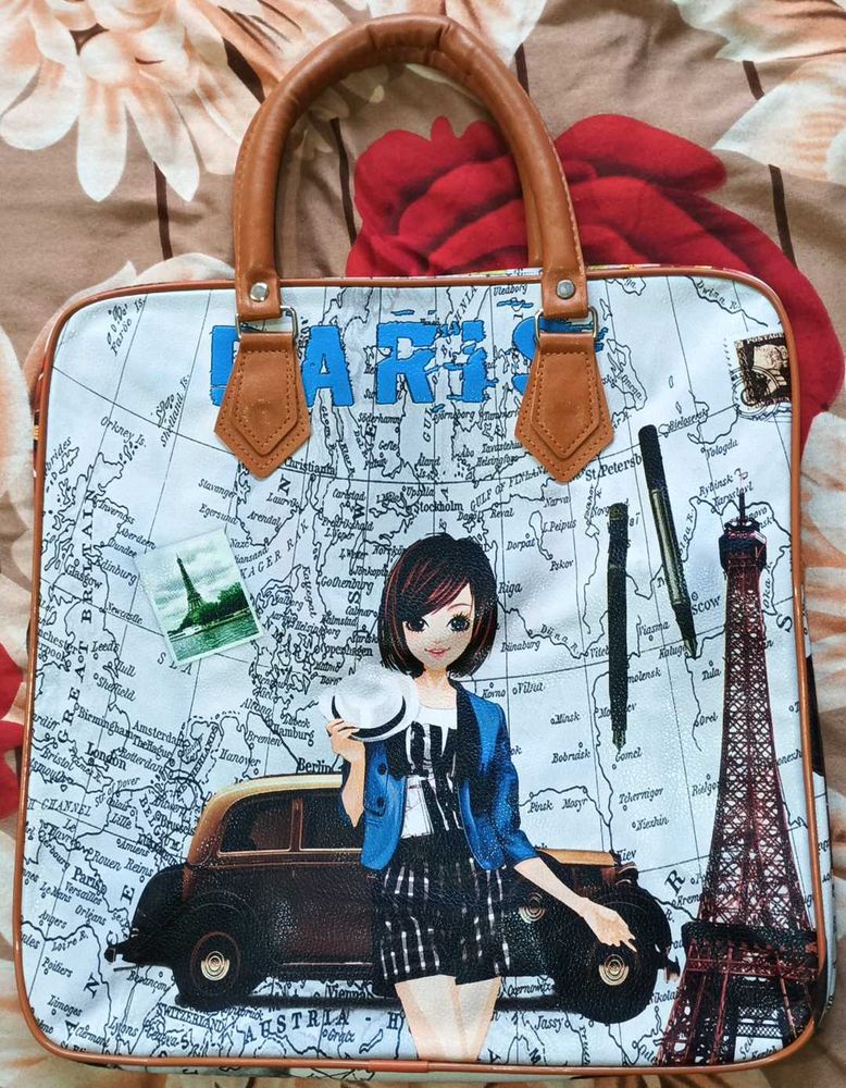 Paris Map Design Handbag