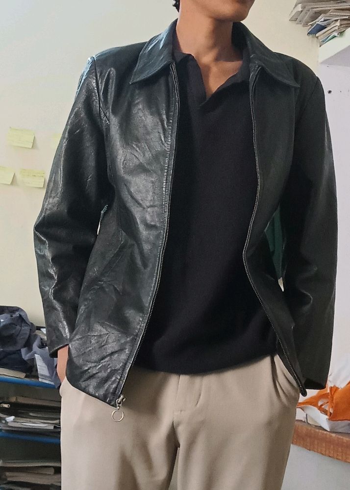PURE LEATHER JACKET ✅