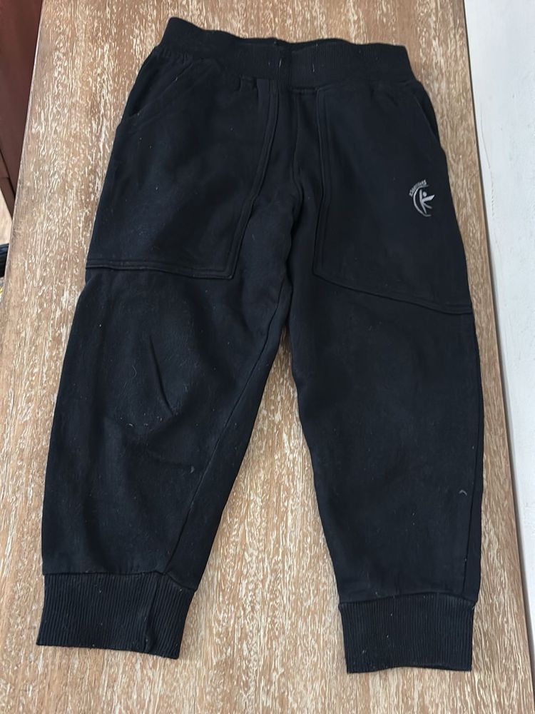 Boys Black Joggers