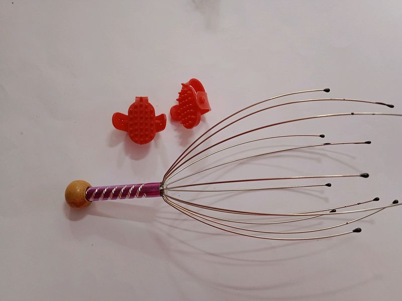 Head Massager And Body Wash Combo