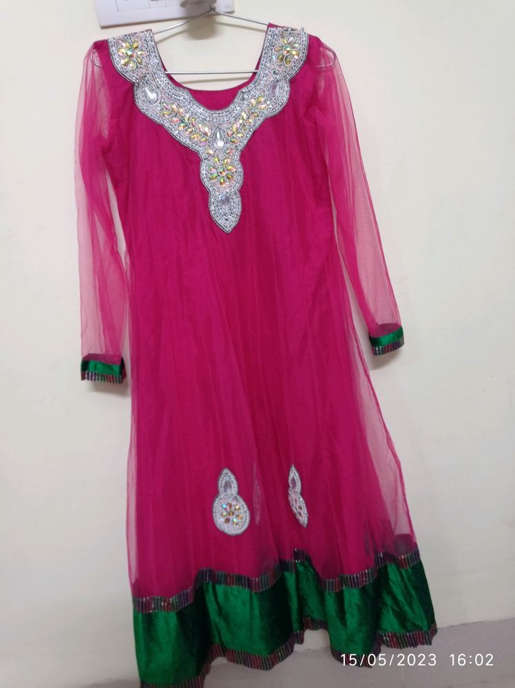 Pinkish Suit For Party Wear