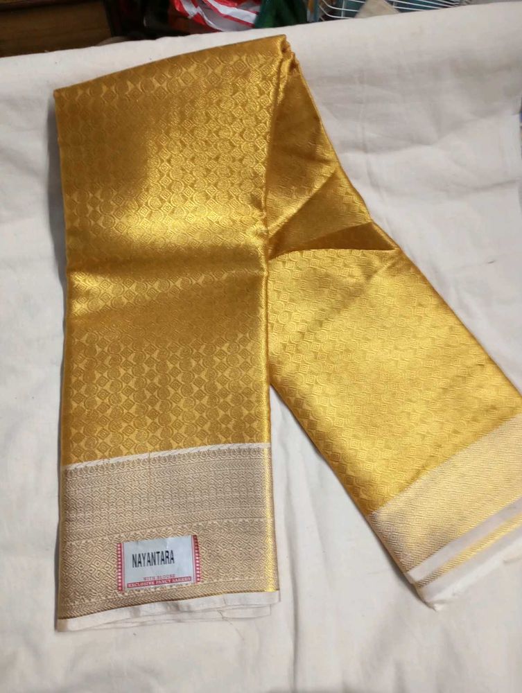 Gold Nayantara Silk Saree