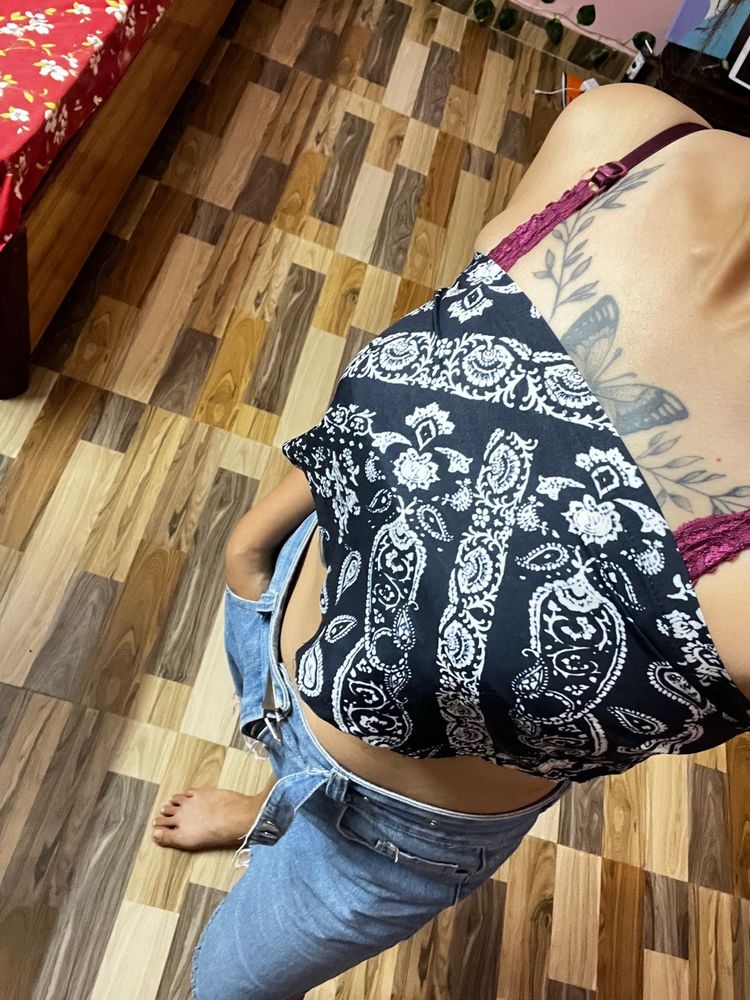 Bandana Design Cute Crop Top