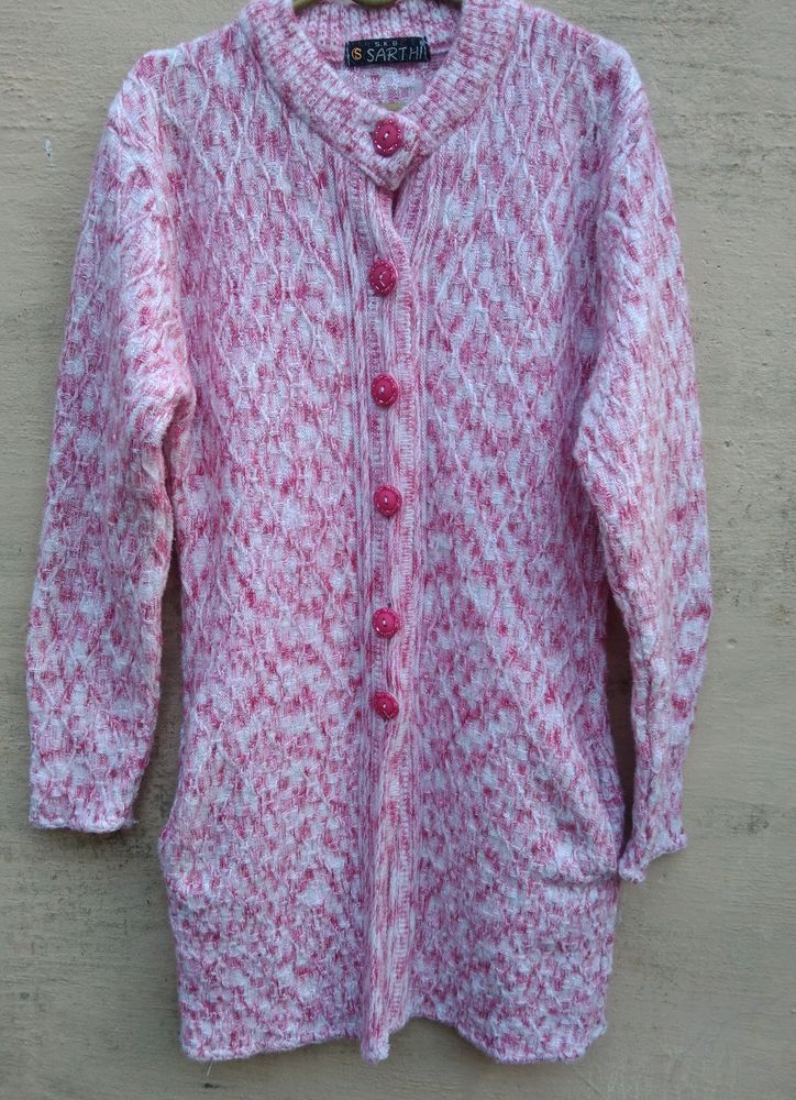 Trendy Woolen Long Sweater For Women