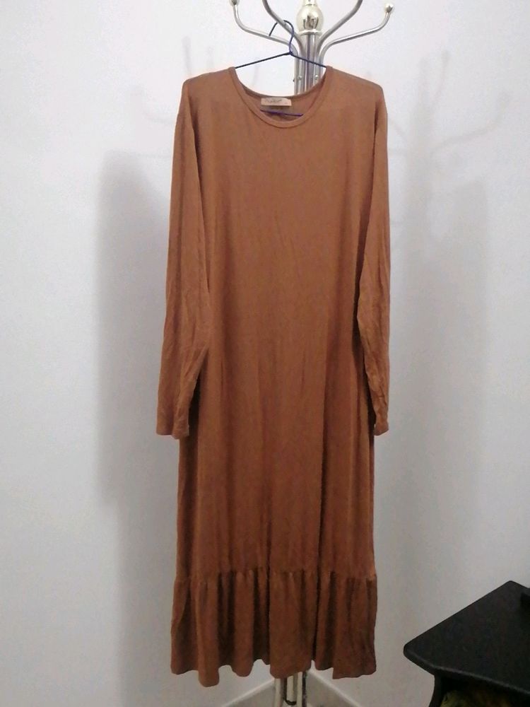 Brown Lengthy Dress