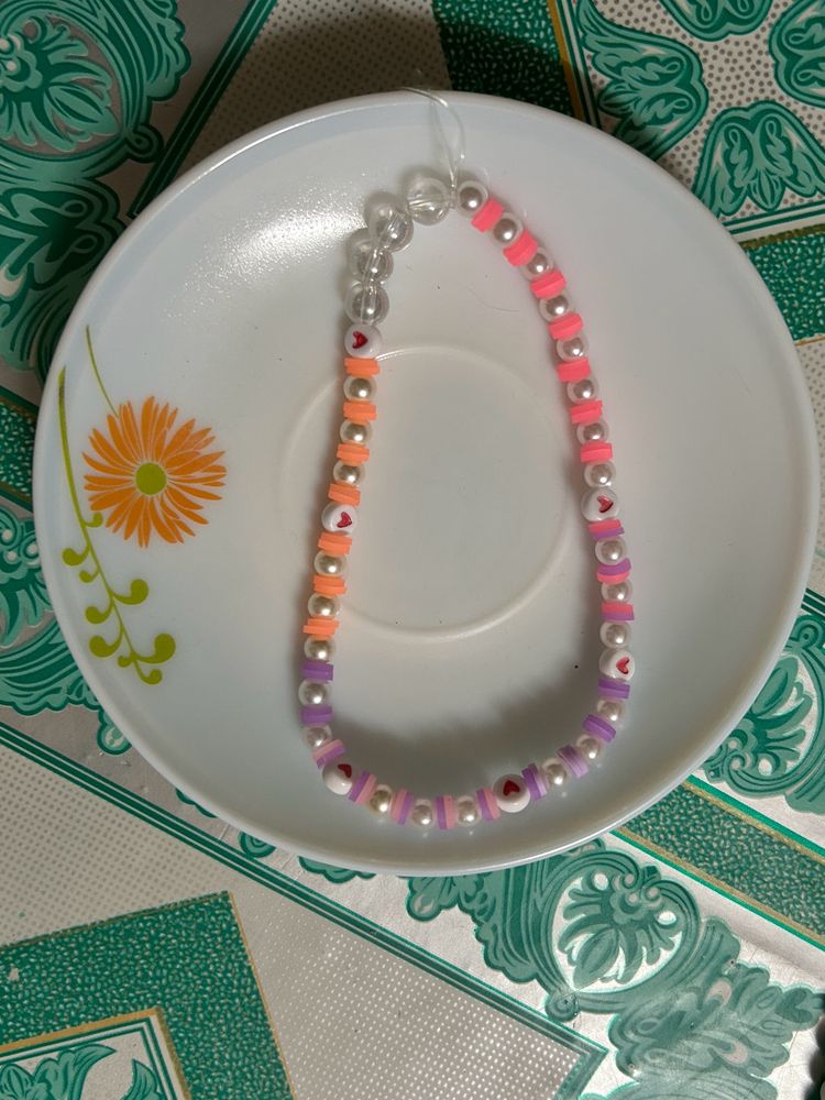 Colorful Beaded Phone Charm