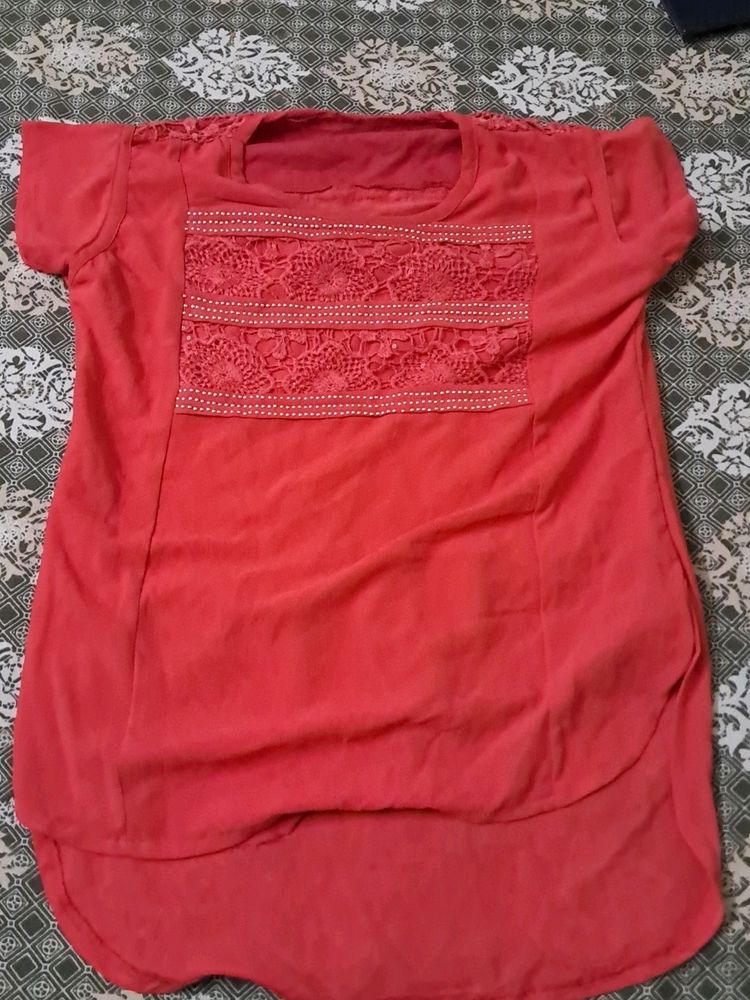 Red Colour Top