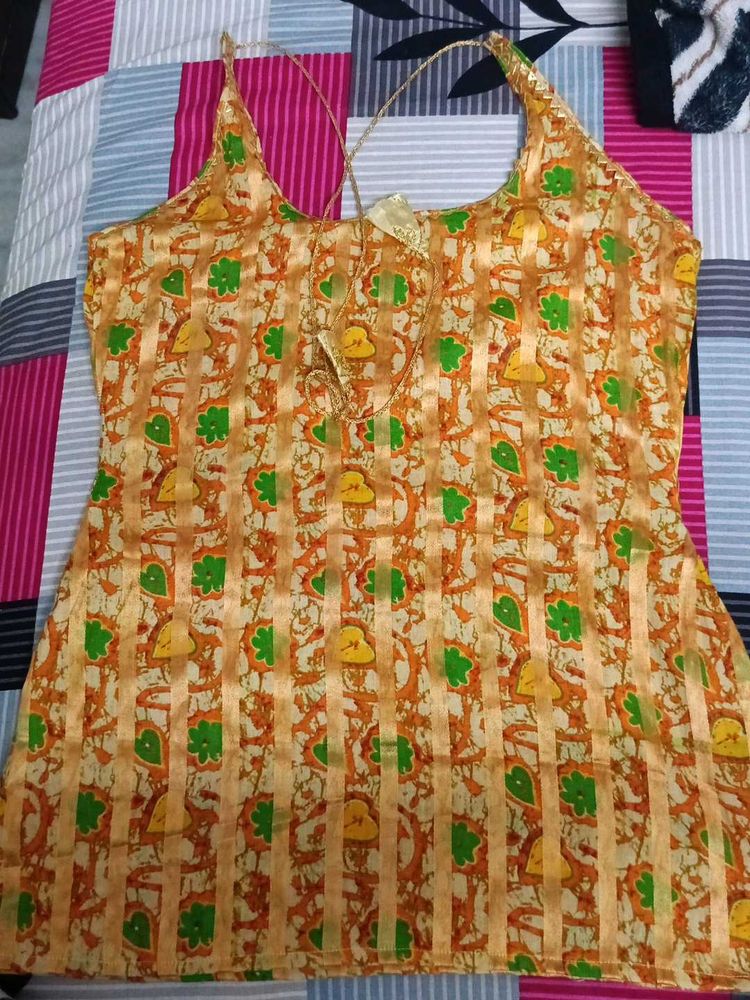 Patterned Sleeveless Top
