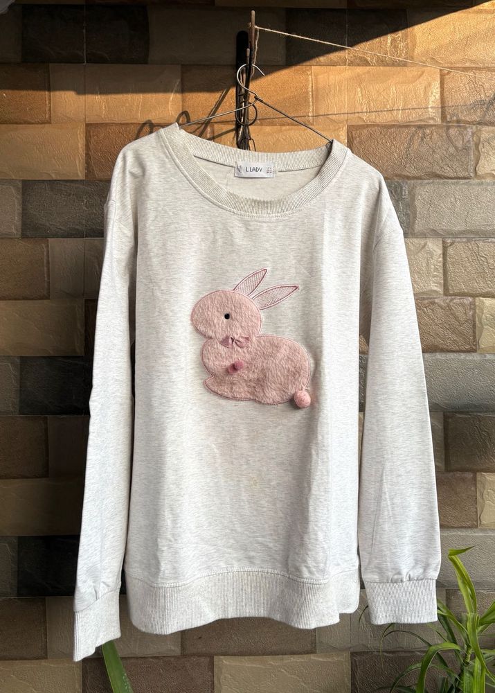 Cute Bunny Graphic Sweatshirt
