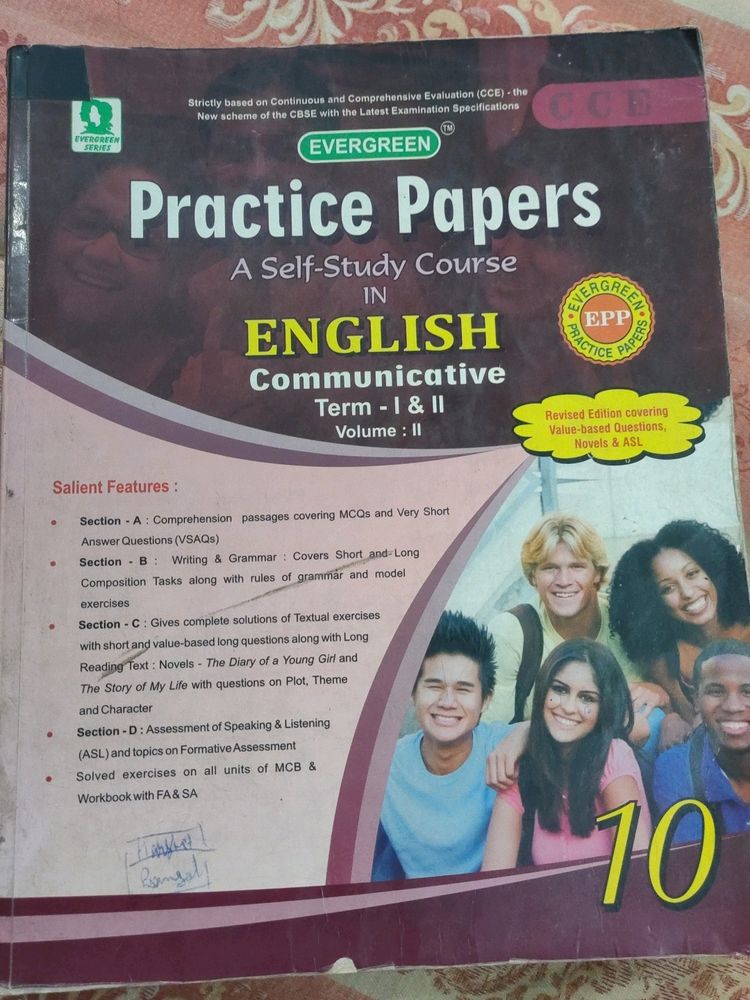 Class 10th Evergreen English Book