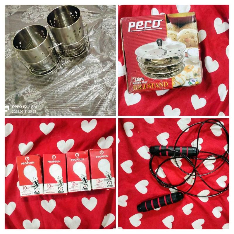 Idli Stand&amp;Cutlery Holder With Freebies