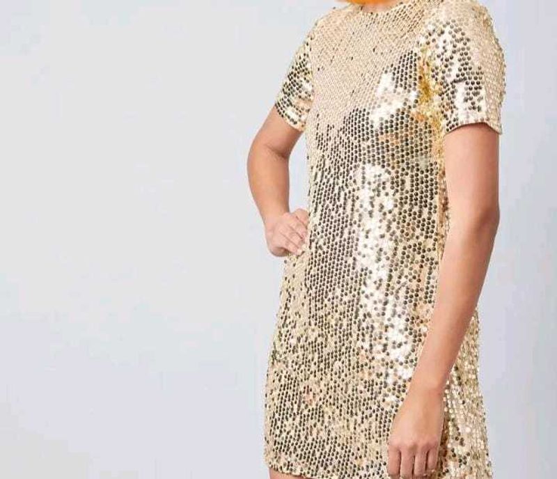 Party Wear Golden Dress