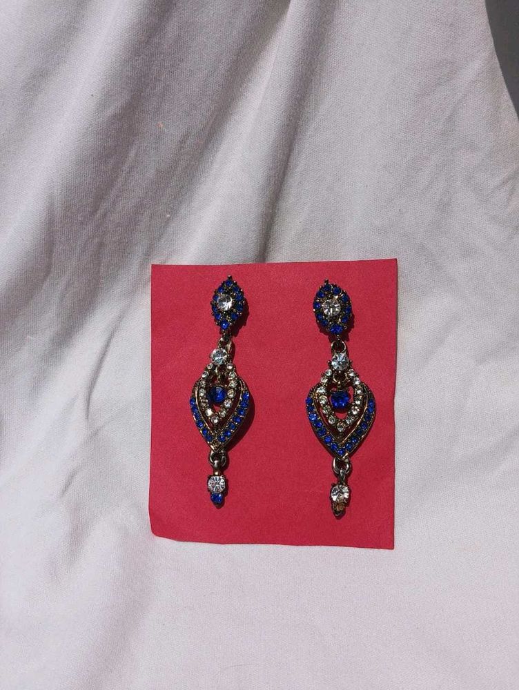 Blue Dangle Earrings