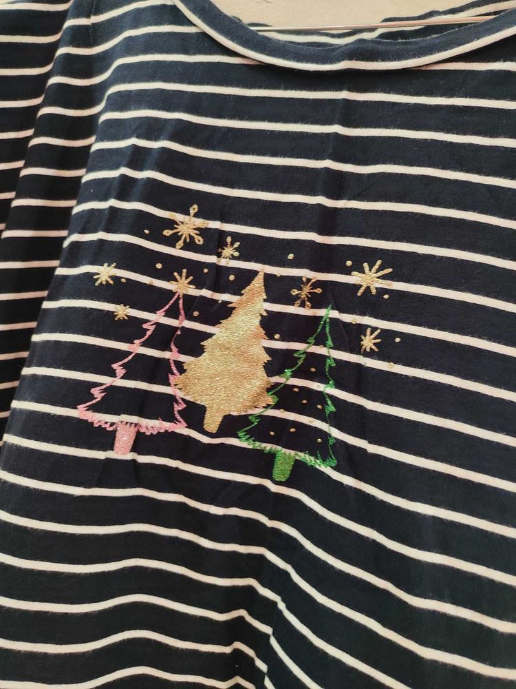 Striped Christmas Tree Top