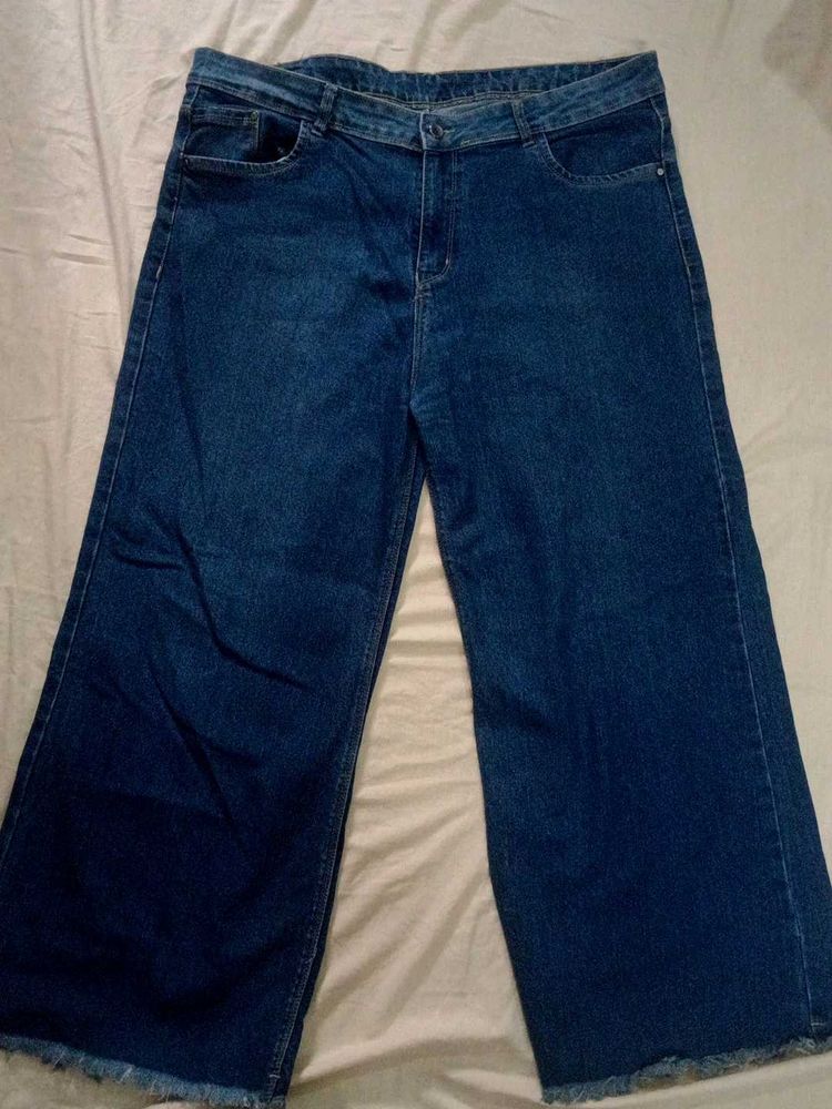 Wide Leg Denim Jeans