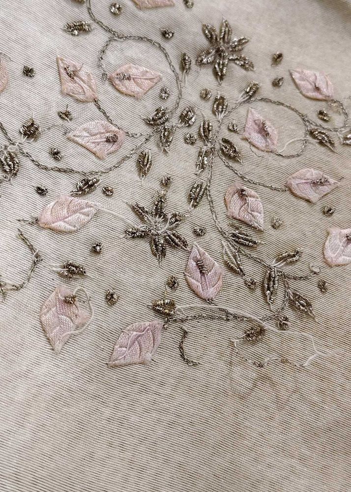 Embroidered Floral Fabric