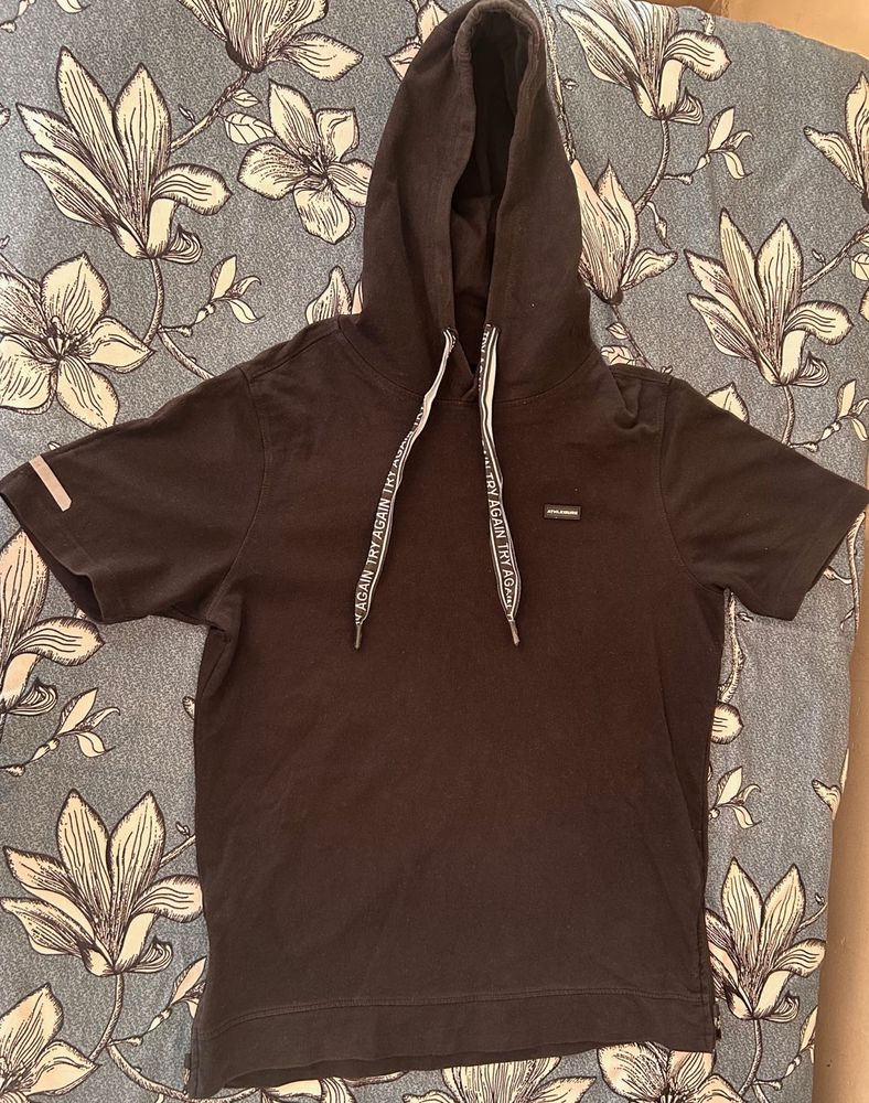 Hoodie T-Shirt (Unisex) (Size Medium)