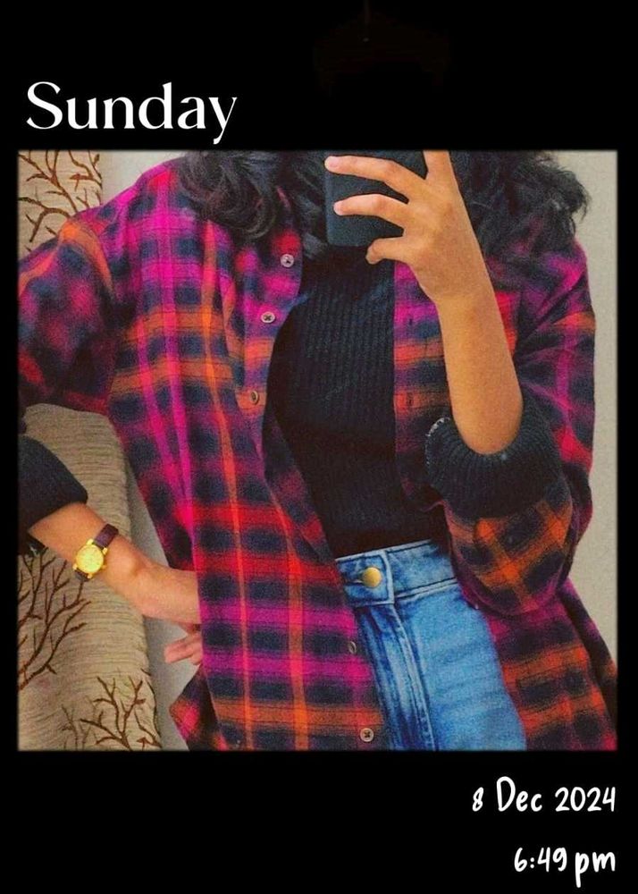 Roadster Checked Oversized  Shirt