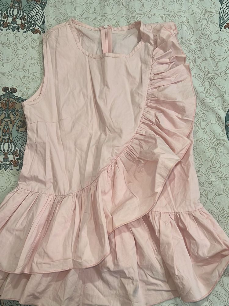Pink Ruffle Top