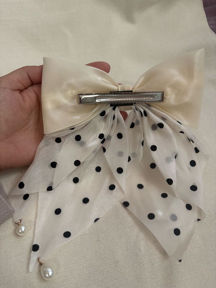 Organza Polka Dot Hair Clip