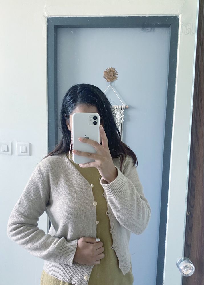Korean Style Beautiful Beige Sweater