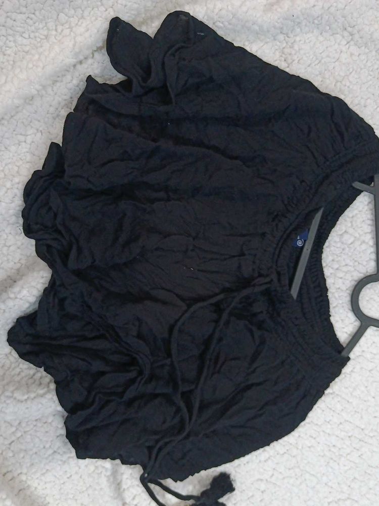 black beach short with Drawstring