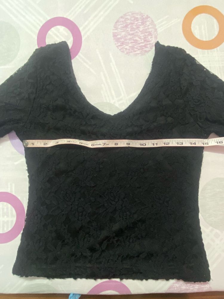 Black Lace Top