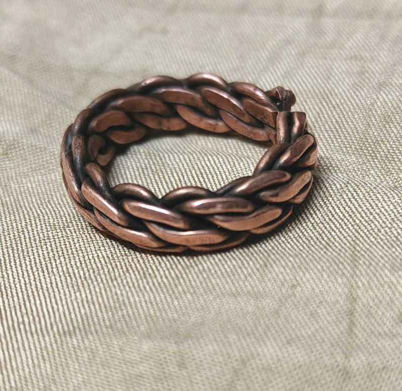 Copper Braided Chunky Ring