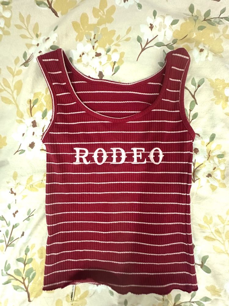 Red Striped Tank Top