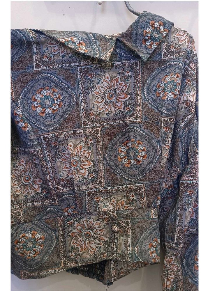 A multicolored top.