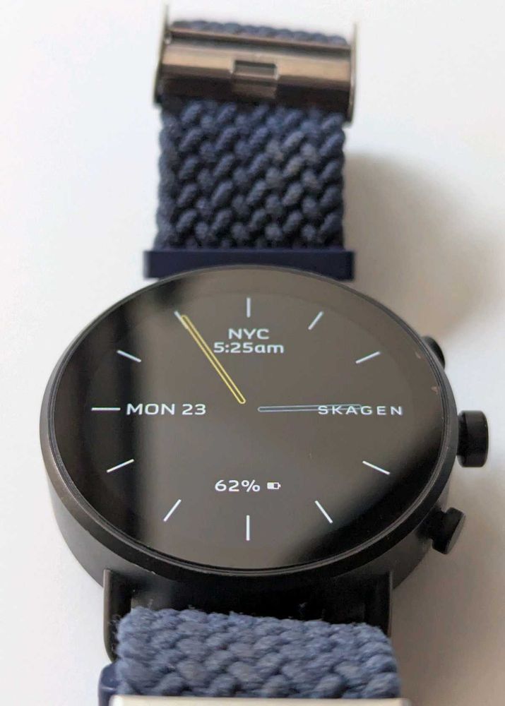 Skagen Falster Gen 6 Midnight Silicone Smartwatch