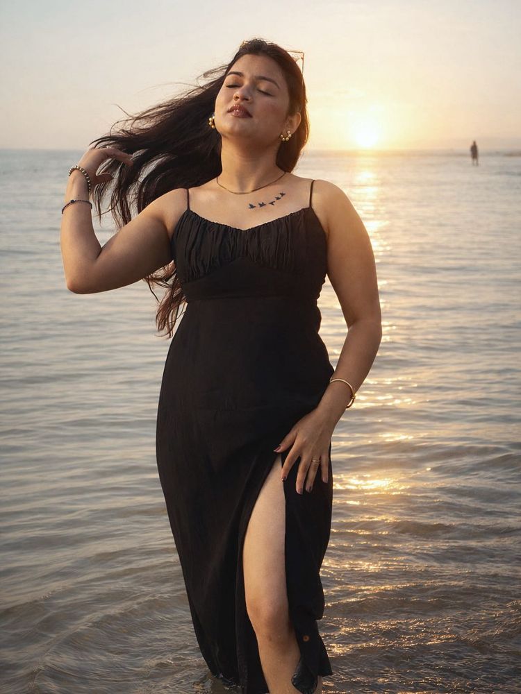 Elegant Black Slip Dress