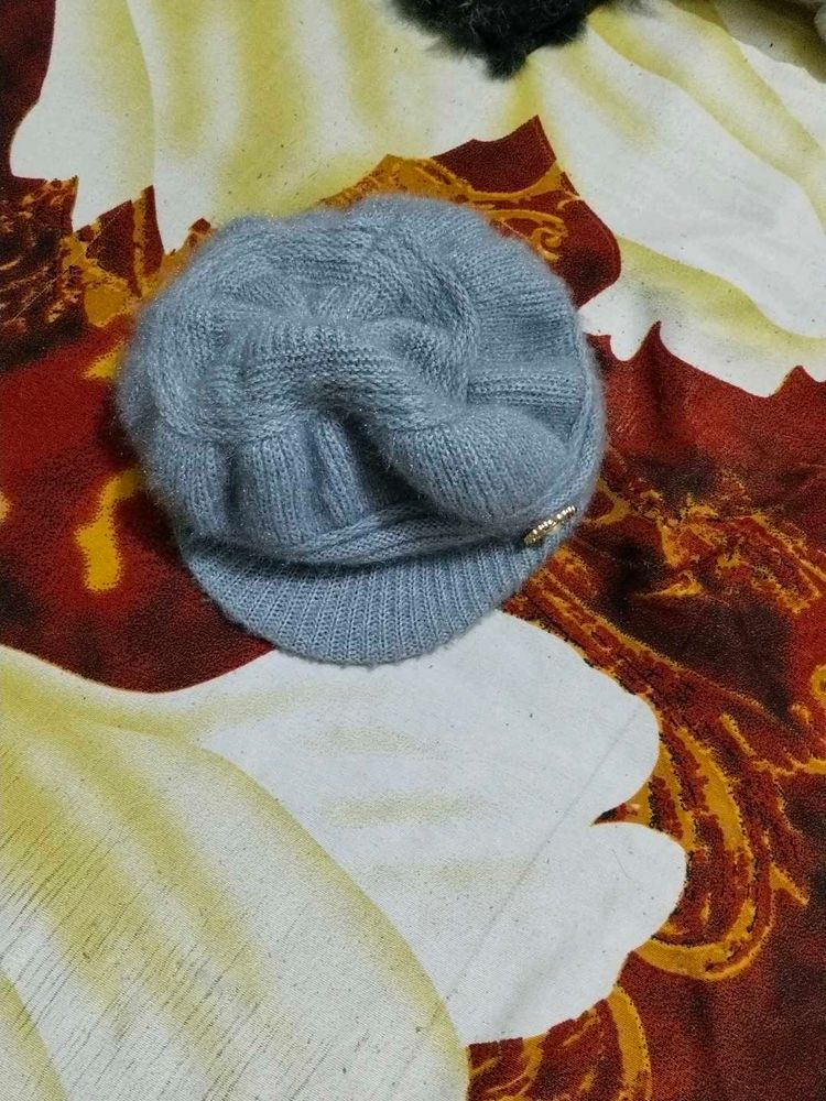 Cute Blue Knit Cap