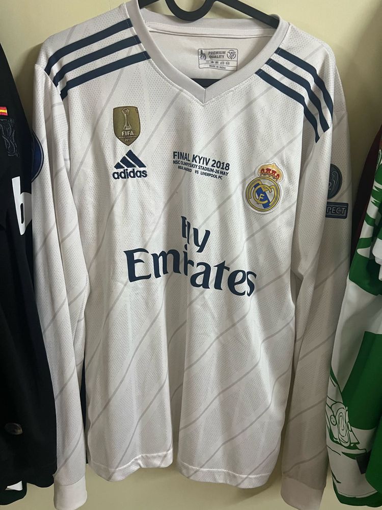 Ronaldo farewell madrid 5th UCL football jersey
