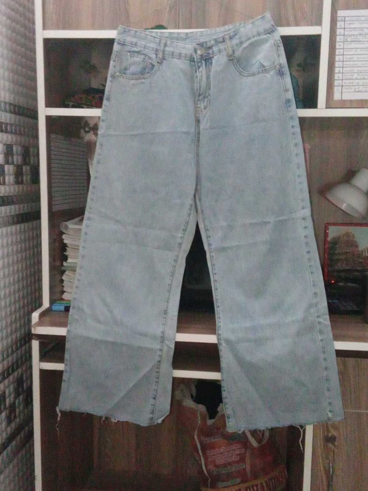 Wide Leg Denim Jeans