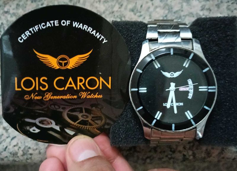 Lois Caron Silver Wrist Watch