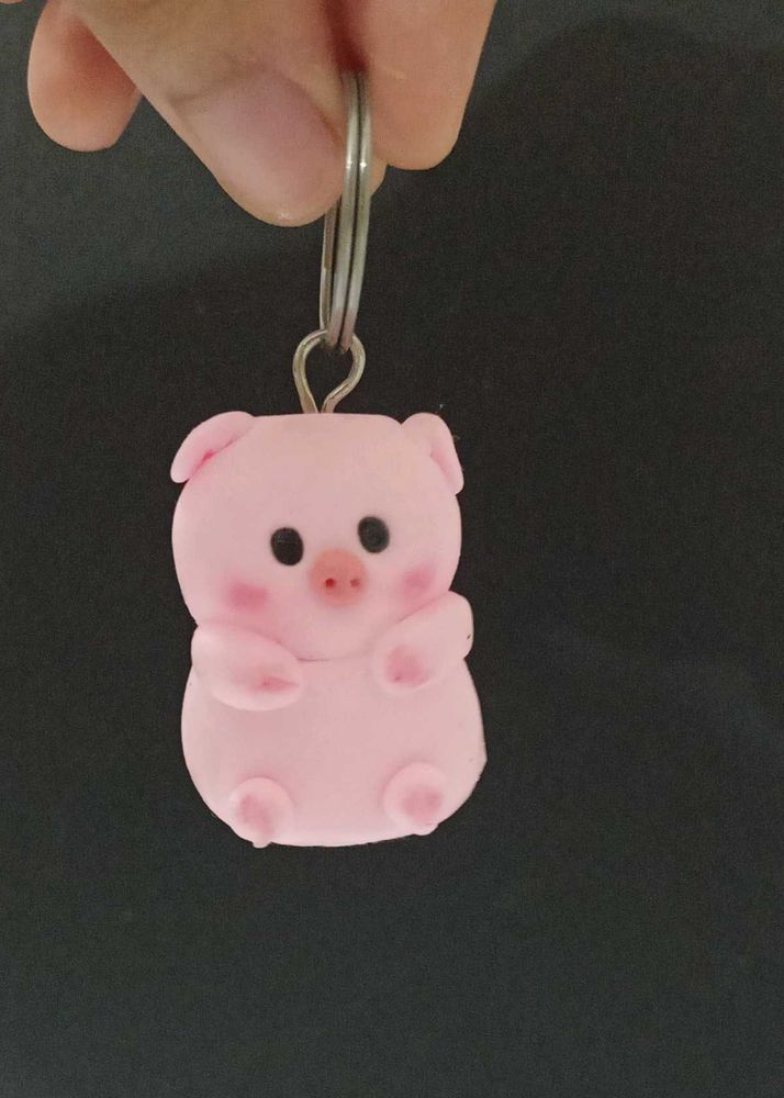 Cute Clay Keychain