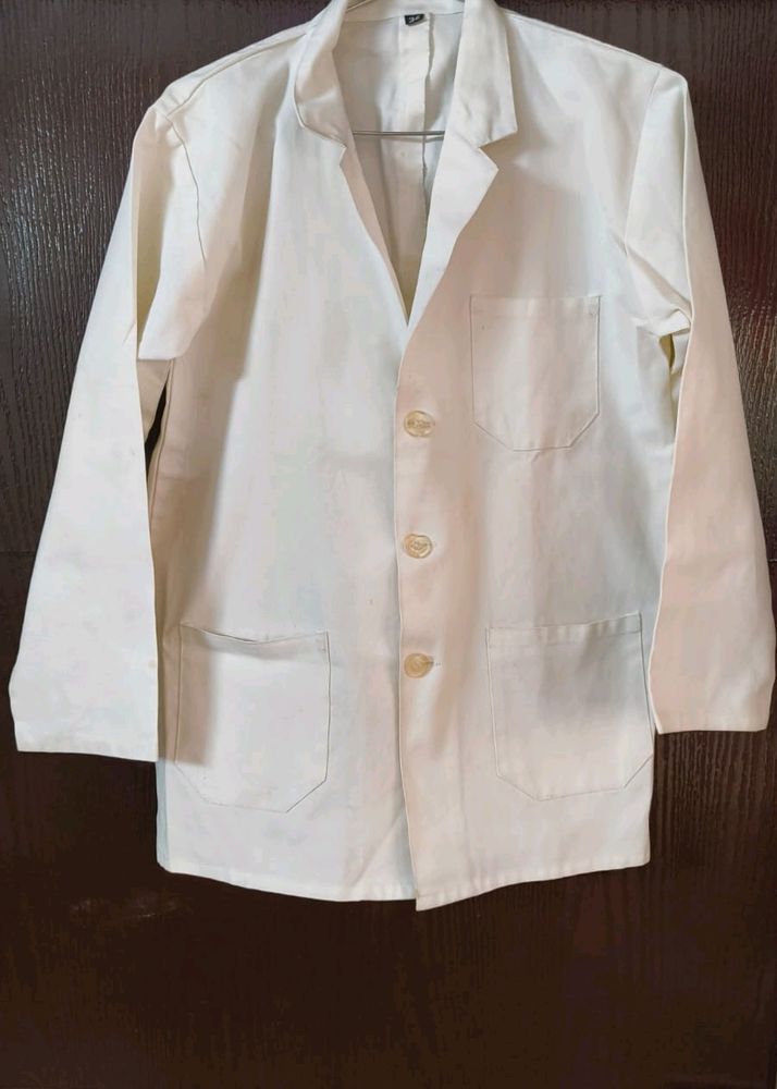 Unisex white  labcoat apron lab-coat for doctor an