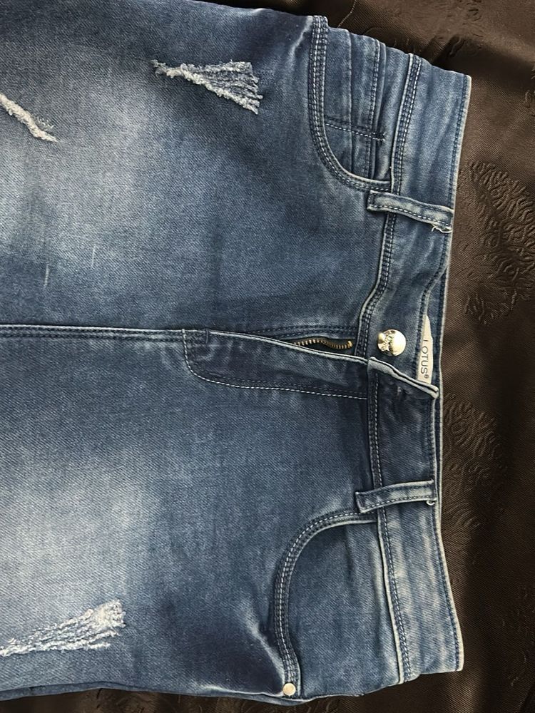 Ripped Denim Jeans