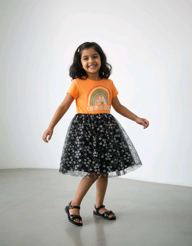 Cute 'Life is Good' Girls Dress